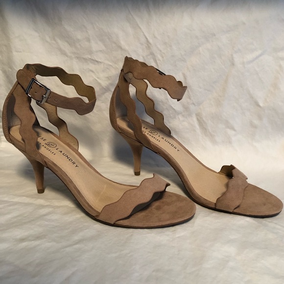 Scallop Sandal Heels - Picture 2 of 5
